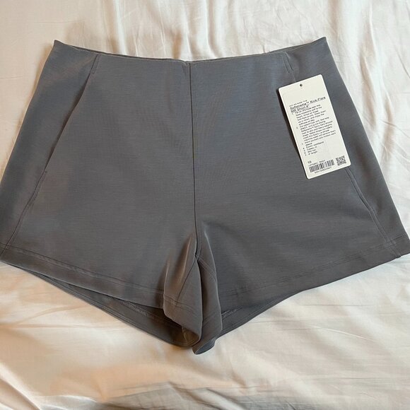 Lululemon Softstreme Kick Flare Shorts -- Gray - Picture 1 of 5